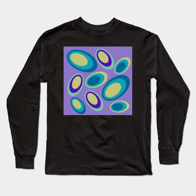 retro fifties pattern Long Sleeve T-Shirt by pauloneill-art